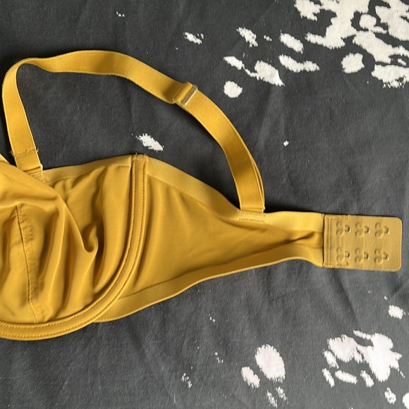 Cuup mesh Balconette bra in gold - Picture 3 of 4